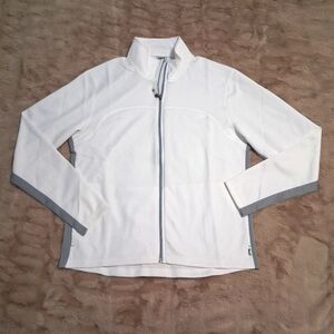 ALO Yoga White and Gray Performance Jacket